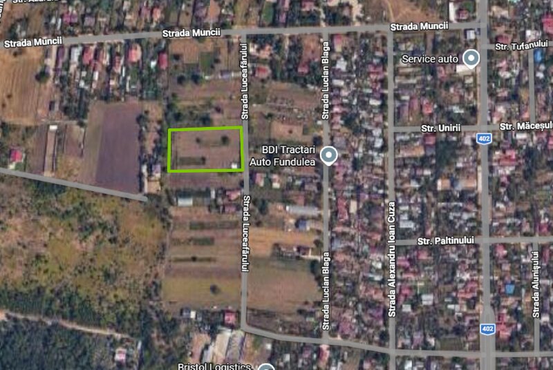 Fundulea, vanzare teren intravilan, F7305 mp, utilitati,  aproape A2